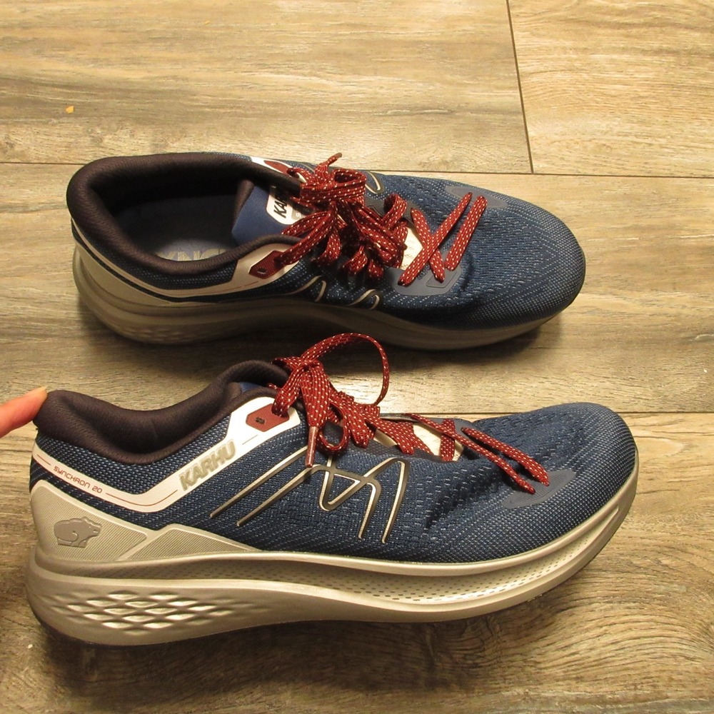 Karhu Synchron 2.0 Running Shoes Men Size 12.5 Ensign Blue‎ Rio Red Running